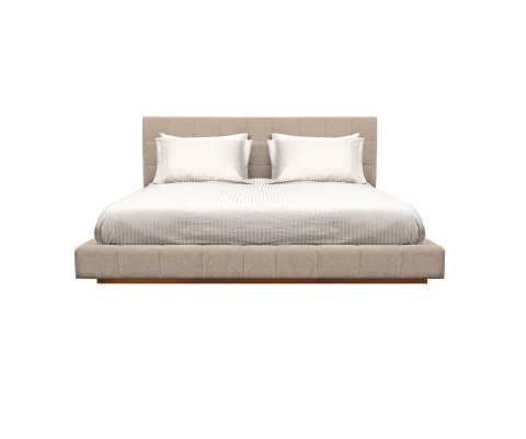 Alston Queen Bed Frame (Beige)