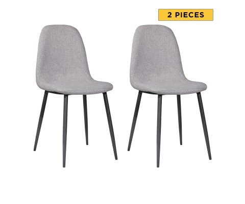 2pcs Olva Chair (Light Grey)