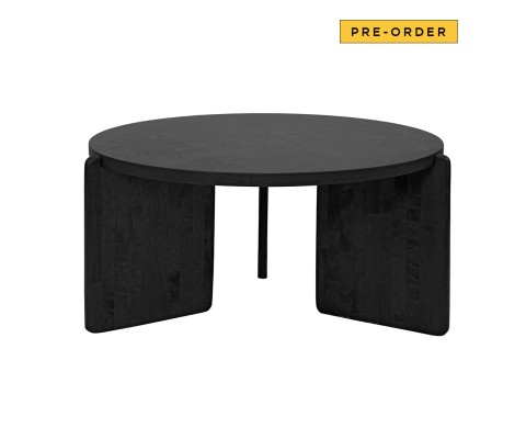 Ayra ø80cm Coffee Table (Black)