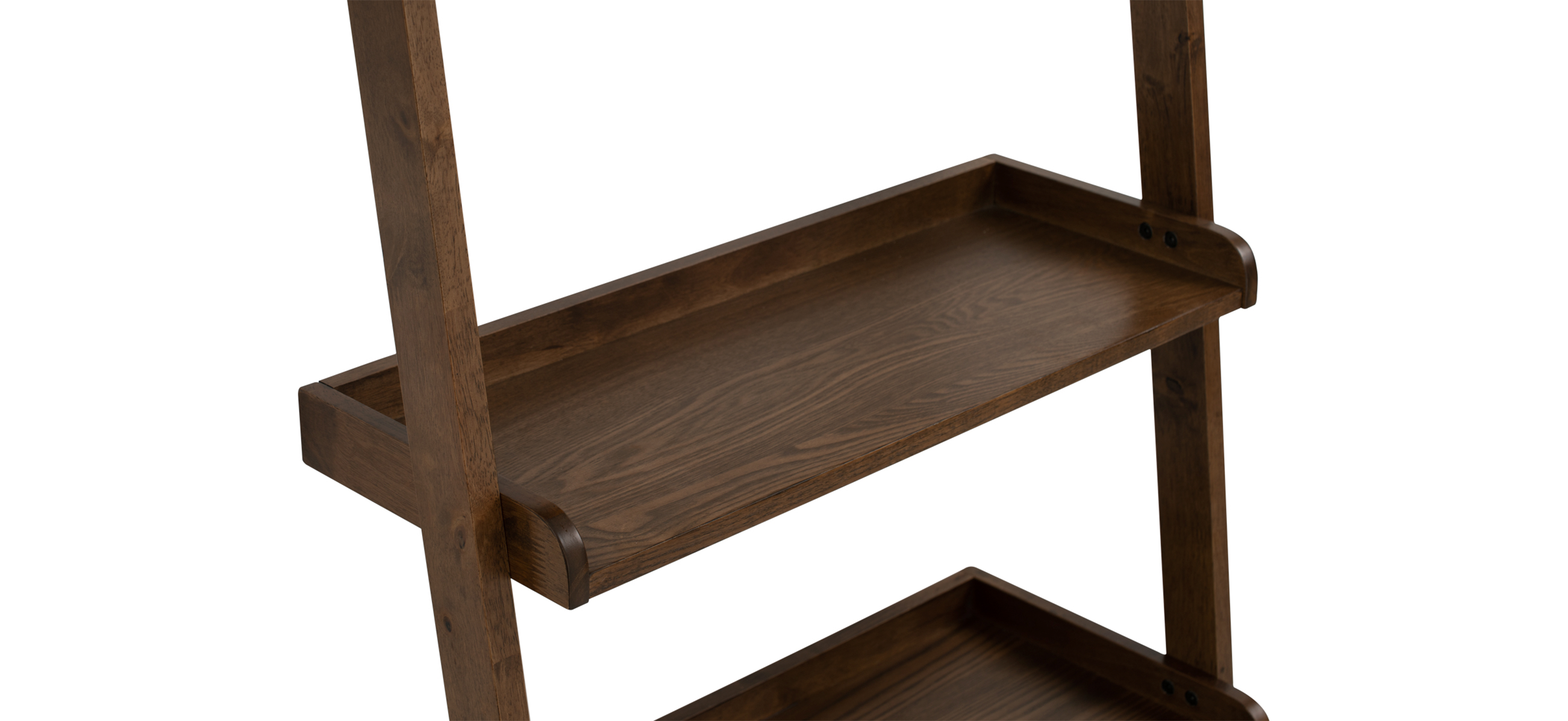 Milt Leaning Wall Bookcase (Walnut)